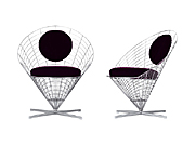 ׶����CG-Wire-Cone-Chair_�칫�Ҿ�_��˿������_�ִ�����������